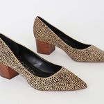 Sole Society NWT Leather Dotted Calf Hair Pumps Photo 2