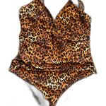 Leopard Large‎ One Piece Swimsuit Brown Photo 0
