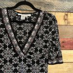 Max Studio Black And White Tunic Size Small Photo 3