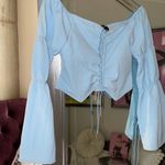 Manière De Voir Blue Lace Up Puff Off Photo 5