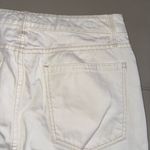 Habitual White Corinna White Pleated Raw Hem Denim Mini Skirt Size Medium Photo 8