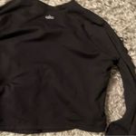 Alo Yoga ALO Black High Line Long Sleeve Lace Crop Top size small Photo 4