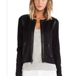 Bailey 44 Jack Pine Jacket Women’s M Black Full Zip Stretch Ponte Vegan Leather Photo 0