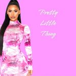 Pretty Little Thing  brand hot pink and white with dragon design mini dress nwt Photo 1