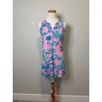 Lilly Pulitzer  Eassie Bearfoot‎ Princess Dress Pink Blue Shell Print  XS Photo 1