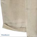 Maison Jules  NWT Paper Bag Pleated Cropped Belted Pants Large Brooklyn Beige Photo 3