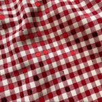 Moschino red/ecru gingham, sequins halter dress, size US 8/IT 42, made in Italy Photo 10