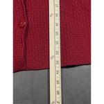 Talbots Vintage  Shirt Jacket Tunic Women's Size L Red Stretch Preppy D-50‎ Photo 7