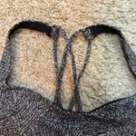 Lululemon  Free to Be Sports Bra Black White Geometric Print Strappy Back Size 6 Photo 2