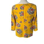 Banana Republic Yellow Floral Blouse Photo 1