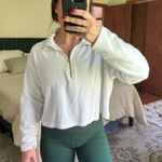 Stoney Clover Lane Stoney Clover Cropped Target White Terry Sweatshirt Photo 0