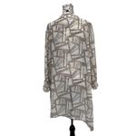 Chico's Chico’s Sheer Tunic Blouse Size 2 L | Lagenlook Asymmetrical Boho Coastal Beach Photo 4