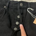 Reformation  Black Denim Shorts Size 25 NWT Photo 3