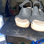 Clarks COLLECTION BY  Annadel black Nubuck Wedge Slingback7.5 Photo 2