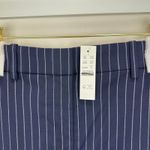 J.Crew  Collection High Rise Short Pinstripe Italian Wool Blend Navy US 12 NWT Photo 6