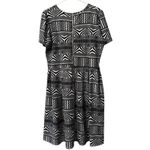 LuLaRoe Women Skater Dress Size 3XL Colorful Flowy Flare Back Zip Grunge Hip Hop Photo 1