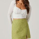 ASTR 💕💕 Long Sleeve Sweetheart Neck Crop Top ~ White Medium M NWT Photo 2