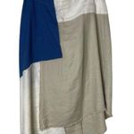 Holding Horses Anthropologie Size 8  Midi Skirt Patchwork Blue Asymmetrical Hem Photo 0