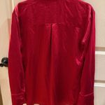 Mystree Magenta Satin Button Down Photo 1