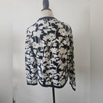 Amber Sun Flower Black And White Beaded Cardigan Sweater Cardigan sz M Size M Photo 4