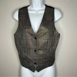Jason Wu  Brown Shimmery Plaid Vest Size M and Trousers Size 2 Photo 1