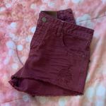 Billabong Maroon Jean Shorts Photo 4