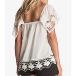 Roxy Second Wave Top Jrs Off The Shoulder Shirt Size Small Photo 2