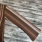 Wall Flower Womens Aztec Knit Long Sleeve Shirt Brown Black Tan Pink M Med Medium Photo 12