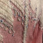 Vintage Crochet Macrame Angora chunky knit Breathable Pastel sweater shirt coquette coastal cottage Western Pink Size M Photo 4