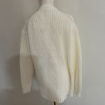 Trina Turk  'Oceana' Textured Rib Knit Cardigan Sweater, Whitewash, Large, NWT Photo 6