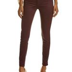 joe's jeans The Charlie High-Rise Coated Skinny Jeans Dark Cocoa Sz 28 NWT Ankle Photo 0