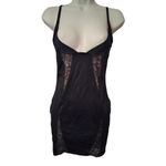 Jennifer Lopez J.Lopez Shapewear Adjustable Black Lace Slip Dress Med Wireless excellent cond Photo 1