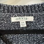 Orvis  Women’s Chenille Blue Oversize Chunky Knit Cozy Sweater Size Medium Photo 4