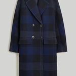 Madewell The Gianna Coat in Plaid Insuluxe Fabric | Italian Wool & Cashmere NWT Photo 0