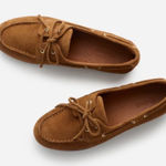Madewell NEW Women's Sz 6.5 Jamie Suede Boat Moccasins Shoe Brown Tan NX055 Photo 0
