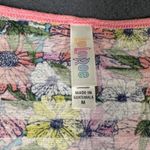 LuLaRoe  Womens Medium Pink Floral Striped Short Sleeve Classic T T-shirt Photo 4