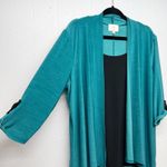 727 Trend Top Womens 2X Workwear Office Business Workwear Party Mature Stretch Blue Photo 4