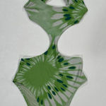 Aerie  Green Tie Dye Cut Out One Piece Swimsuit Women’s Small Photo 0
