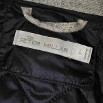 Peter Millar  Womens Black‎ Quilted Elbow Patch Traveler Jacket Coat Large Photo 3