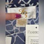 NEW Julie Brown Saks Fifth Ave Navy Crackle Wrap Dress Women’s S Elegant Midi Blue Photo 12