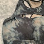 Alphalete Black and Gray Tie-Dye Sports Bra Photo 2