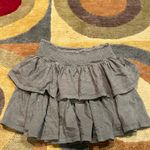 Aerie Olive Green Ruffle Skirt Short Mini Preppy Style Size Small Photo 2
