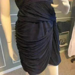 Laundry by Shelli Segal Little Navy Blue Stretch Midi Dress size 10 Photo 6