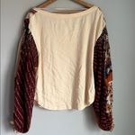 Free People NEW  Vintage Combo Light Magic Henley Blouse Small Photo 3