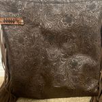 Fringe Cowhide Crossbody Purse Brown Photo 4