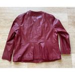 Avenue  Red Leather‎ Jacket Special Edition No. 2009  Size 22/24 Photo 1