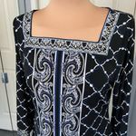 White House | Black Market WHBM Embroidered Square Neck Paisley Geometric Dress Photo 1