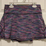 Ideology  Black Multicolor Striped Athletic Skorts Photo 0