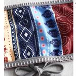 Zaful New!  Lace Up Ethnic Flower Multiway Bikini Top Photo 3