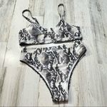 Ejsoyo Bikini Swimsuit Snake Print High Photo 1